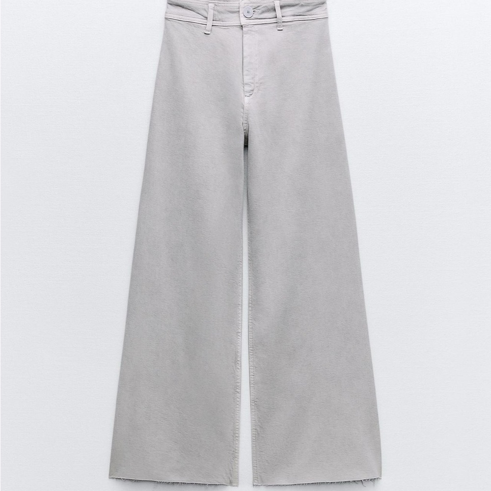 Zara High Waist Marine Straight Jean NWT